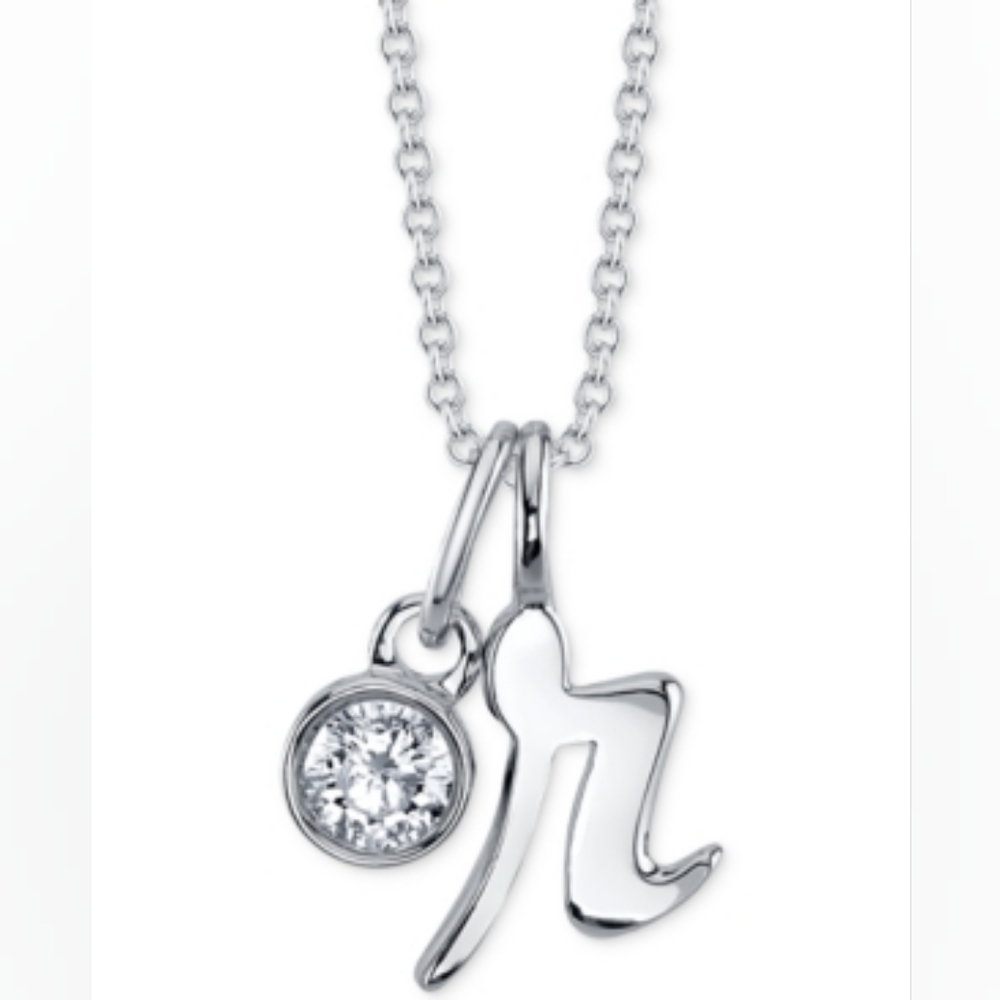 Unwritten Initial “R” Charm Necklace - Picture 2 of 4